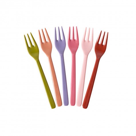 Set forchettine in melamina colori assortiti | Gallinasmilza