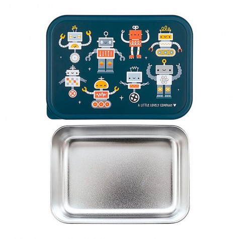Porta Pranzo in Acciaio inox con Robots