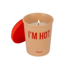 Candela al caffè in ceramica "I'm Hot" | Gallinasmilza