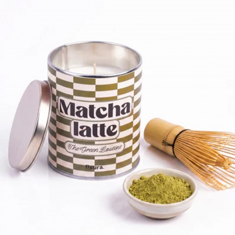Candela al matcha in latta “Matcha latte” | Gallinasmilza