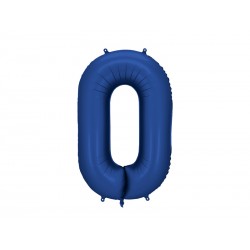 Palloncino compleanno numero 0 blu scuro | Gallinasmilza