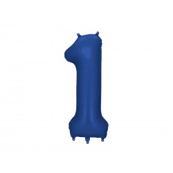 Palloncino compleanno numero 1 blu scuro | Gallinasmilza
