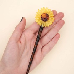 Molletta per capelli a forma di girasole | Gallinasmilza 2