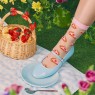Calzini trasparenti con fette di torta | Gallinasmilza