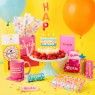 Palloncini multicolor con stelline e scritta Happy Birthday |