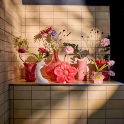 Vaso in ceramica rosa con... 2