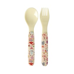 Set posate per bambini rosa...