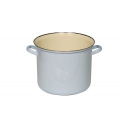 Pentola a induzione azzurro chiaro con manici