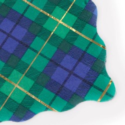 Tovagliolini di carta natalizi con stampa tartan | Gallinasmilza 2