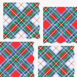 Tovaglioli di carta con stampa tartan | Gallinasmilza