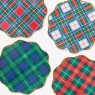 Piatti di carta con stampa tartan | Gallinasmilza