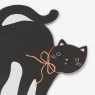 Tovaglioli di carta di Halloween a forma di gatto nero |