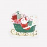 Tovaglioli di carta con stampa slitta di Babbo Natale |