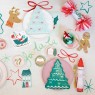 Tovaglioli di carta con stampa slitta di Babbo Natale |