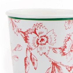 Bicchieri di carta natalizi Toile de Jouy | Gallinasmilza 2
