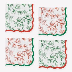 Tovagliolini di carta natalizi Toile de Jouy | Gallinasmilza
