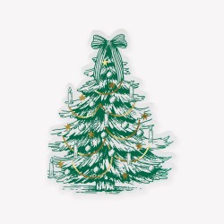 Tovaglioli di carta a forma di albero di Natale Toile de Jouy |