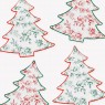 Piatti di carta a forma di albero natalizio Toile de Jouy |