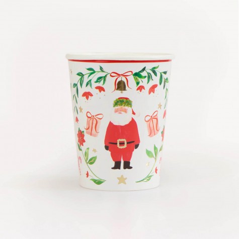 Bicchieri di carta Foliage Santa | Gallinasmilza