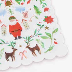 Tovagliolini di carta Foliage Santa | Gallinasmilza 2