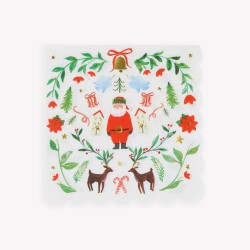 Tovaglioli di carta con Babbo Natale | Gallinasmilza