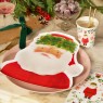 Piatti di carta a forma di testa di Babbo Natale | Gallinasmilza