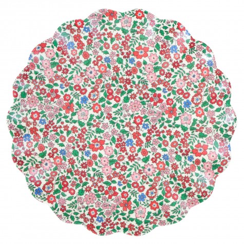 Piatto piano con stampa floreale Meri Meri x Liberty |