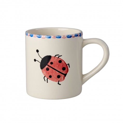 Tazza mug in ceramica con coccinella