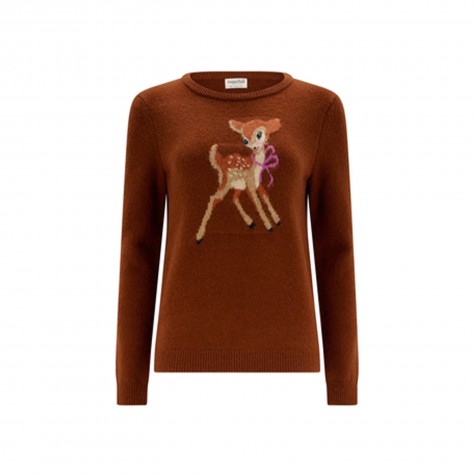 Maglione da donna con Bambi ricamato