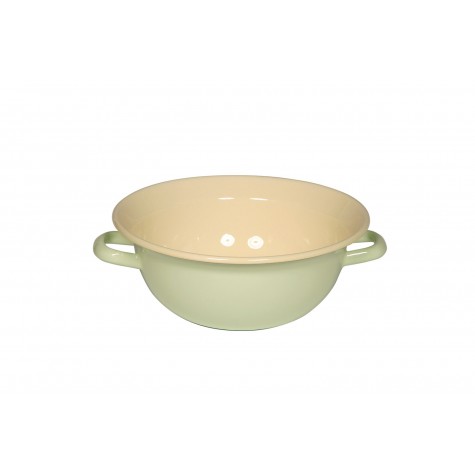 Zuppiera verde con due manici