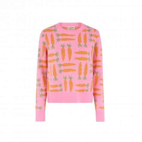 Maglione da donna con stampa carote