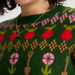 Maglione verde da donna con... 2
