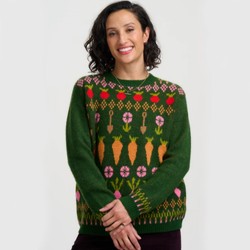 Maglione verde da donna con...