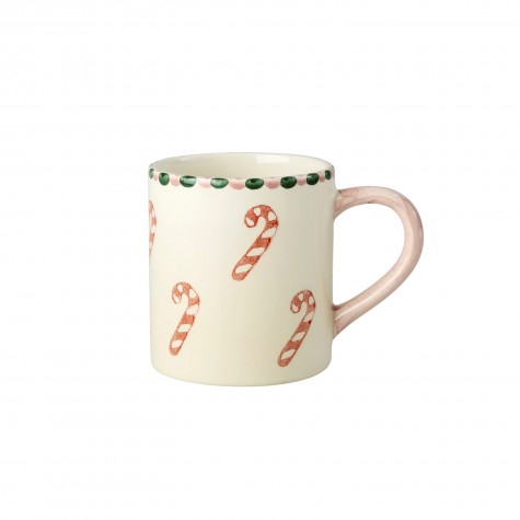 Tazza mug in ceramica con Candy Cane