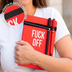 Quaderno A5 rosso "Fuck... 2