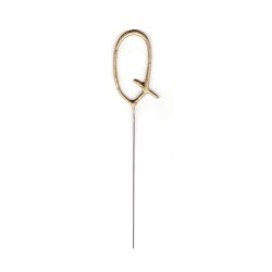 Candelina per torta, lettera Q