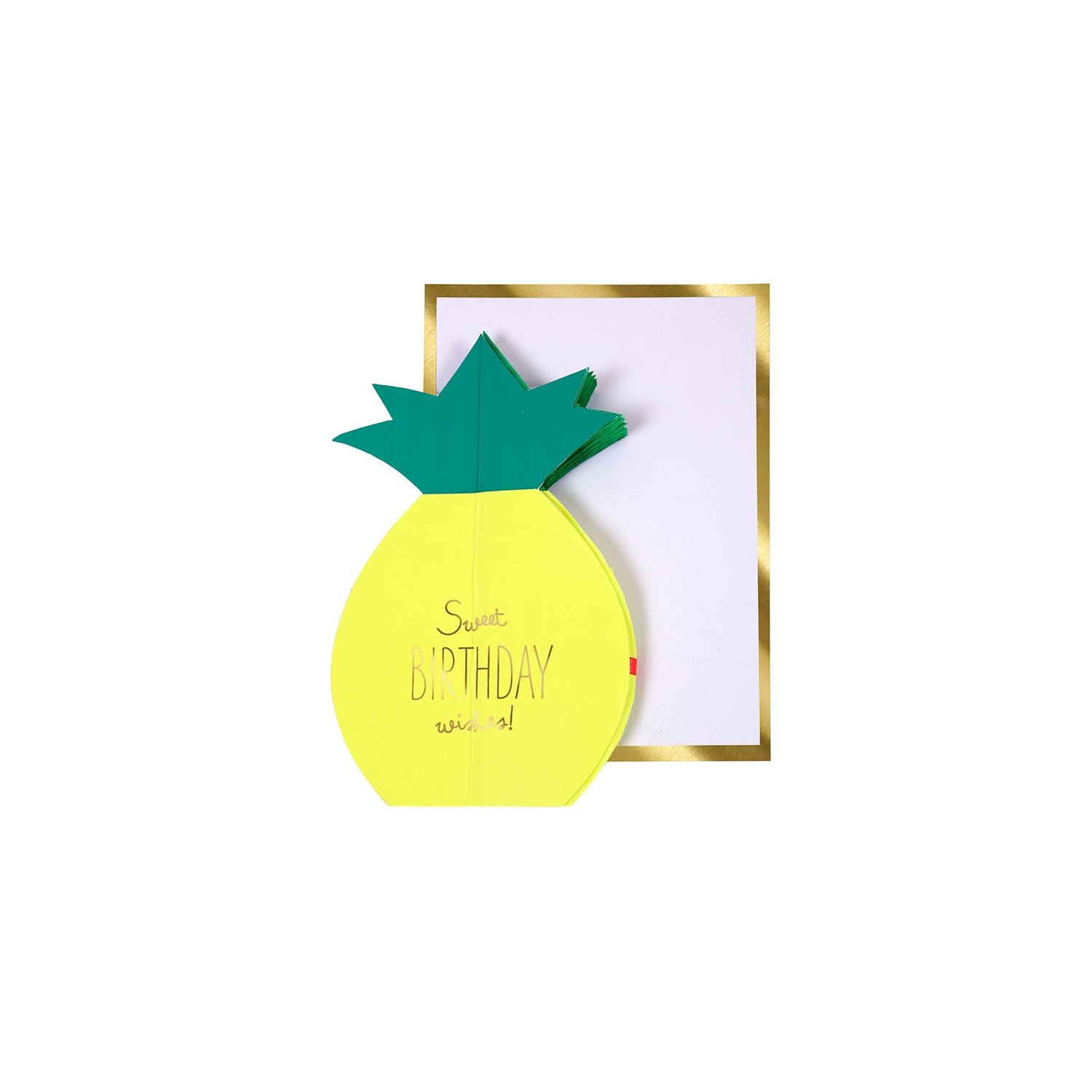 Greeting Card Happy Birthday with pineapple - GallinaSmilza